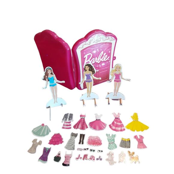 Barbie Paper Doll Fashion Magnet Maker 2001 by Tara Toys Vintage Play Style - Picture 2 of 12